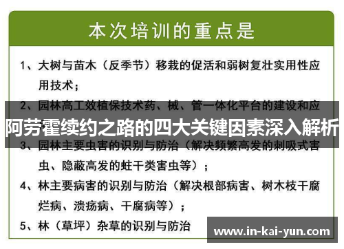 阿劳霍续约之路的四大关键因素深入解析
